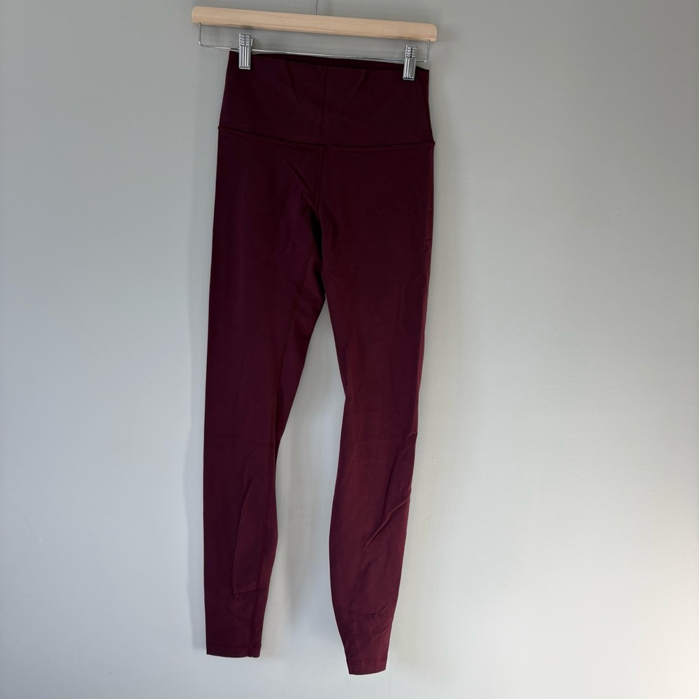 Lululemon Athletica Maroon Leggings